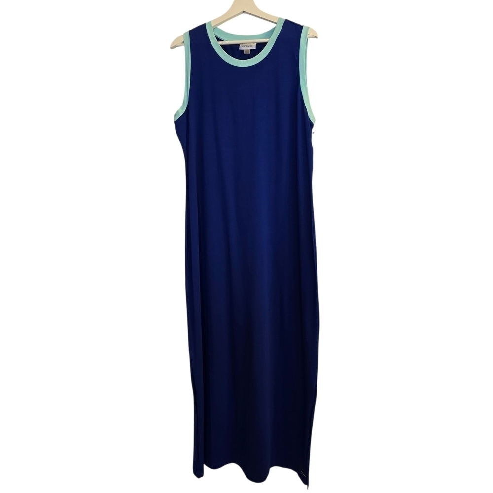 calvin klein blue green dress Maxi with Light Accents Size:US 6.5-7/ UK 6 Dry clean only. Pink_hanbok Little Black Dress, Timeless